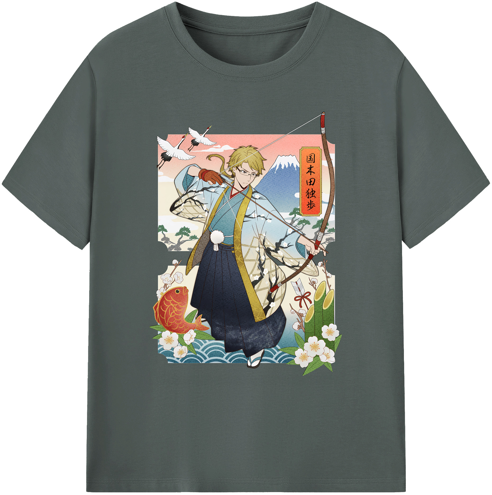 （画像用） 文豪ストレイドッグス Bungo Stray Dogs 綿100％ メンズ半袖Tシャツ｜肌触りやわらか＆通気性